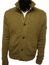 Hank Funnel Neck Knitted Jacket 