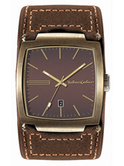 Flow Leather Strap Watch by