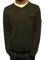 Tennessee Vee Neck Cotton Knit by 