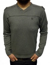 Kirby V Neck Cotton Knitwear by Duck and Cover
