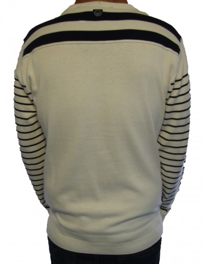 Bibury Stripe Crew Neck Knitwear garment details