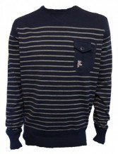 Bassanio Crew Stripe Knitwear by Duck and Cover