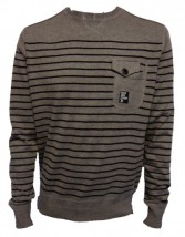 Bassanio Crew Stripe Knitwear by Duck and Cover