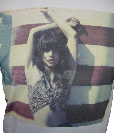 American Woman Photo Print T Shirt American Woman Photo Print T Shirt garment details