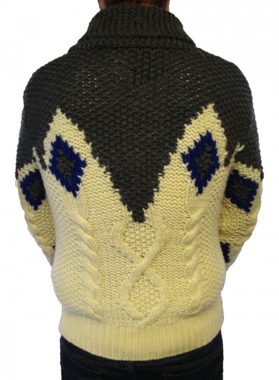 K-Zamp Shawl Neck Knitwear garment details