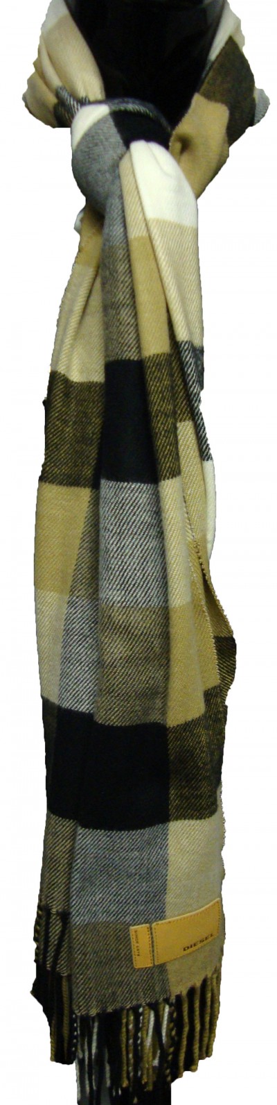 Selisa Service Large Check Scarf Selisa Service Large Check Scarf garment details