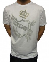 Crow Flocked Logo T Shirt by Diesel