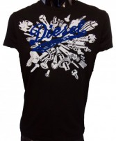 T Horley Flocked Logo T Shirt 