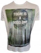 T Hiuston Skull Print T Shirt 