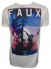 Fauxoff Photo Print Logo T Shirt