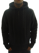 Torrence Zip Hooded Knit by 