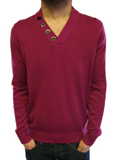 Tomgingered Y Neck Button Knit by 