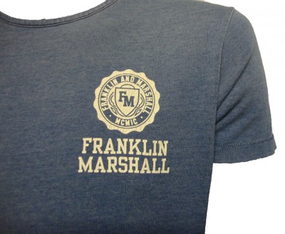 Indigo Dyed Crest Logo T Shirt Indigo Dyed Crest Logo T Shirt garment details
