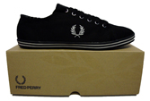 B114 Kingston Twill Tipped Plimsoll by Fred Perry