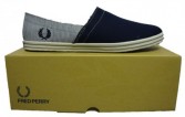 B7090 Kingston Stampdown Stripe Espadrill by Fred Perry