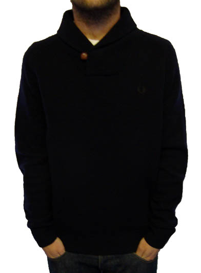 Fred Perry K6397 Shawl Neck Knitwear Knitwear, from ApacheOnline