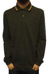 M4261 L/S Tipping Pique Polo by 
