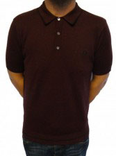 K8257 Vintage Marl Knitted Polo Shirt by Fred Perry
