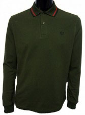 M4261 Long Sleeve Tipped Pique Polo Shirt 