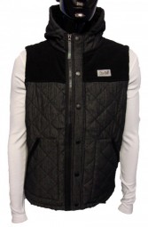 Justifier Hooded Quilted Gilet by Gio Goi