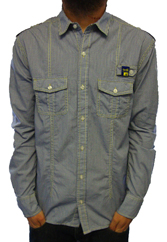Banja L/S Micro Gingham Shirt by 