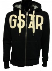 Isaac Hooded Zip Logo Sweat by G-Star Raw