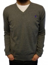 C-Line Solid V Neck Knitwear by G-Star Raw
