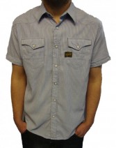New Midnight Vander Oxford Stripe Shirt by G-Star Raw