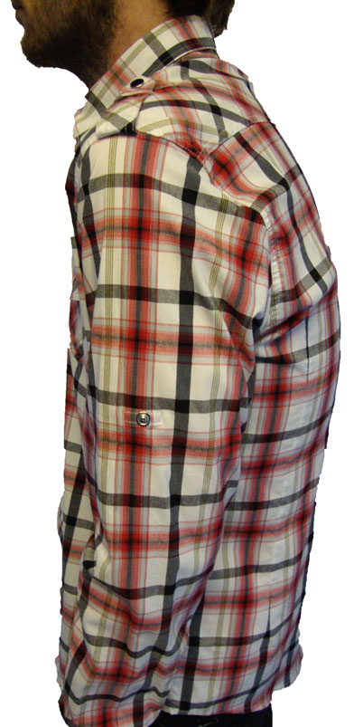 L/S Stretch Check Shirt garment details