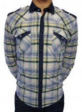 72127 Denim Trim Check Shirt 72127 Denim Trim Check Shirt