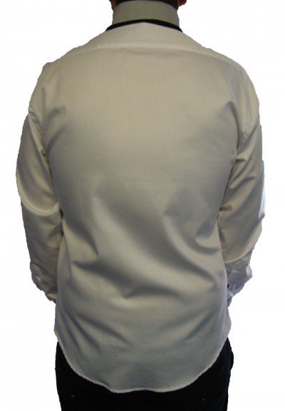 72160 Stripe Double Collar Shirt garment details