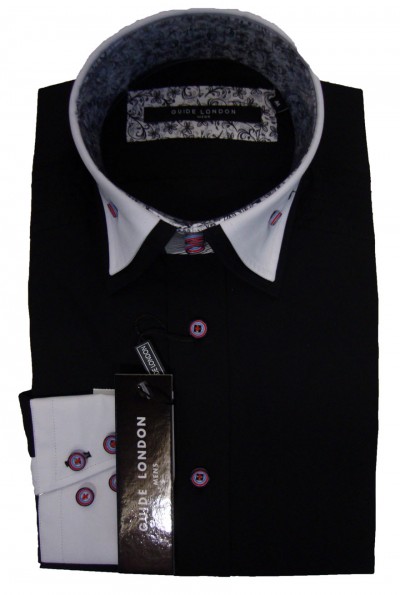 72140 Long Sleeve Double Collar Shirt garment details