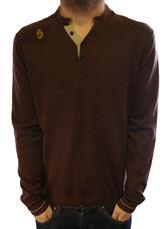PI L/S Layered Y Neck Knit by 