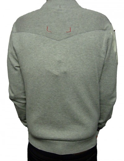 Crossy Funnel Neck Button Knitwear garment details