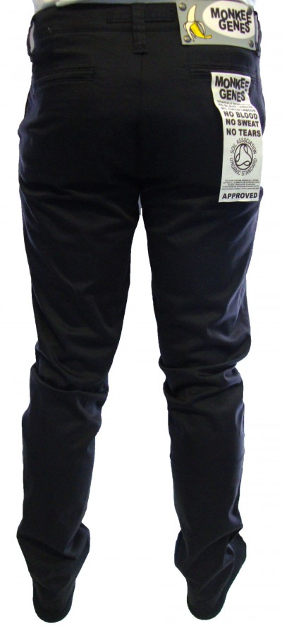 Lightweight Sateen Slim Chino Trouser Lightweight Sateen Slim Chino Trouser garment details