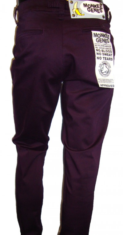 Lightweight Sateen Slim Chino Trouser garment details