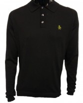 1DFG0123 Long Sleeve Knitted Polo Shirt 