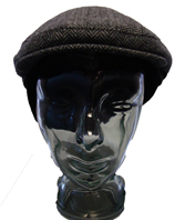 MAD803 Herringbone Flat Cap by Peter Werth