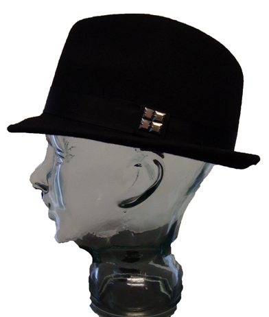 MAD801 Wool Felt Trilby Hat garment details