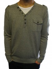 750804 Y Neck Insert Knitwear by Peter Werth