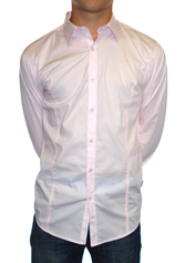 L/S Plain Stretch Shirt by 