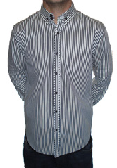 L/S Stripe Button Down Shirt by 
