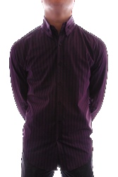 L/S Stripe Button Down Shirt by 