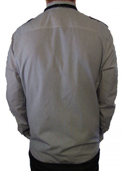 710924 Multi Stripe Pocket Shirt garment details
