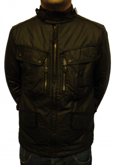 Dunstall Zip Biker Neck Jacket Dunstall Zip Biker Neck Jacket garment details