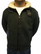 PL Shelter Zip Thru Fur Trim Knitwear 