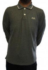 Preppy Long Sleeve Polo Shirt by Superdry