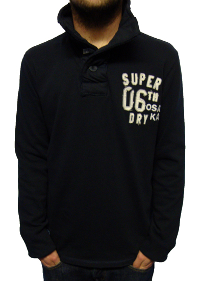 Superdry Super Henley Funnel Sweat Sweaters, from ApacheOnline