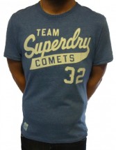 Team Comet Flock Logo T Shirt by Superdry