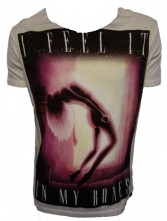 M05 Bones Scoop Neck Photo Print T Shirt 